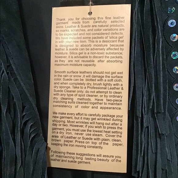 VIA ACCENTI SUEDE FRINGE BLINGY DUSTER JACKET 16W - Picture 8 of 11